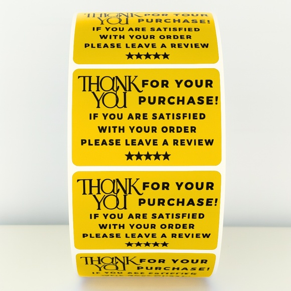 Thank You Stickers Please Leave a Review – Small Business Packaging Labels - Picture 9 of 11